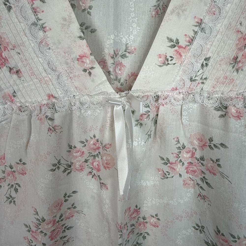 Vintage Willow Creek Floral Nightgown Lace Trim Slip Dress Nightdress Small NWOT - Picture 5 of 8